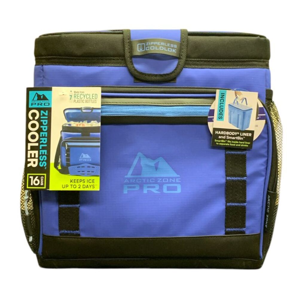 Ultramarine - Arctic Zone Pro 16 Can Zipperless Cooler with Hardbody Liner and S